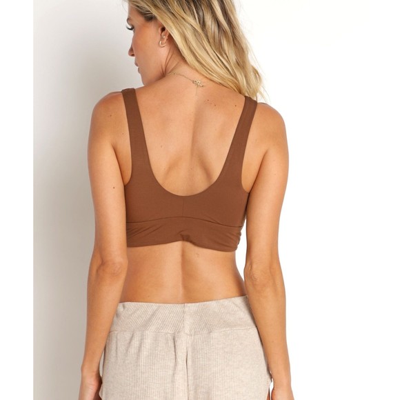Commando Bralette Butter Comfy Curvy XL Brown Wireless Stretch New BRA227 $78 - Picture 4 of 5